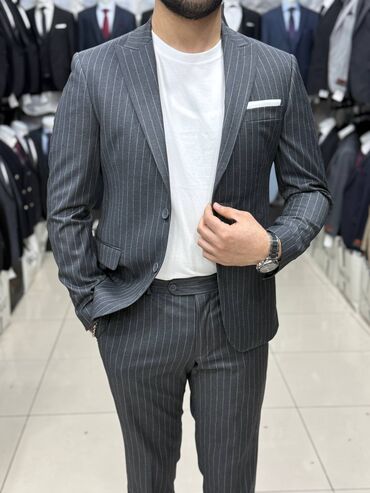 Kostyumlar: Kişi kostyum dəsti - Stil: Klassik, dar kəsim (slim fit) iki düyməli — 20