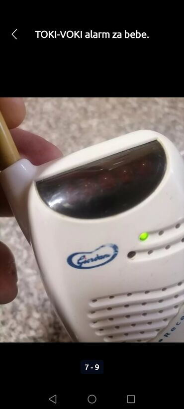 Ostali kućni aparati: Toki Voki - alarm za bebe male. Baza i slušalica. Ispravno — 2