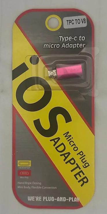 Druga oprema za računare i laptopove: Adapter USB micro muški na TIP C ženski NOVO. Opis proizvoda: Adapter — 5