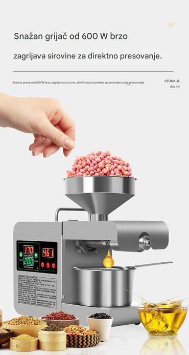 Ostali kuhinjski aparati: Kompaktna električna presa za hladno i toplo ceđenje ulja - — 10