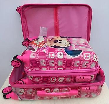 Rančevi, torbe i koferi: Dečiji koferi set – Minnie Mouse motiv - Set od 2 kofera u ružičastoj — 9