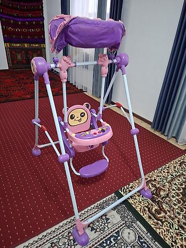 машина двухместная: Детские качели, Балансир Для дома, Металл, Новый — 4
