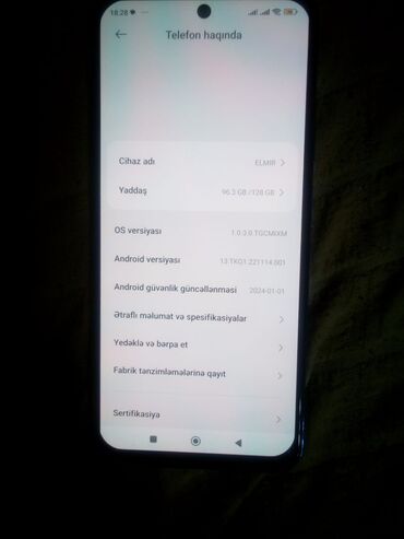 400 manatlıq telefonlar: Xiaomi Redmi Note 11, 128 GB, rəng - Göy, 
 Sensor, Barmaq izi, İki sim kartlı