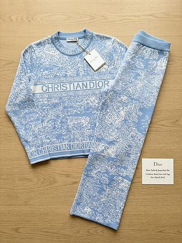 Ev geyimləri, pijamalar: Dior “Toile de Jouy” trikot dəst yeni,70 azn alınıb. m ölçü - Brend — 1