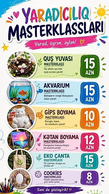 sukan oyunu: Yaradıcı Masterklasslar və Gips Fiqur Dəstləri 1) Yaradıcı — 1