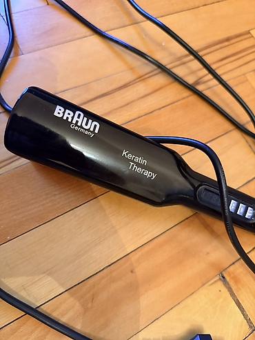 dyson ütü fen: BRAUN Germany “Keratin Therapy” saç ütüsü - Geniş, hamar isitmə — 1