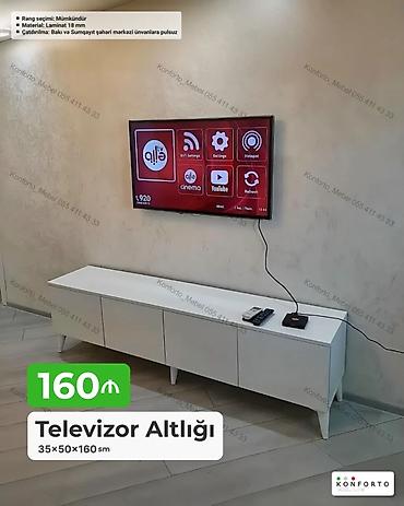 TV altlığı: Televizor Altlığı - Ölçülər: 35 × 50 × 160 sm - Material: 18 mm — 1