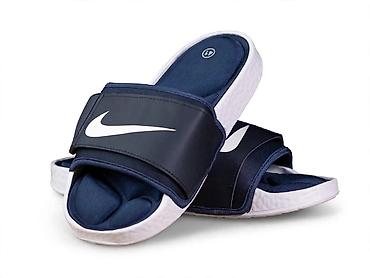 ecco novi sad: Nike muške klompe/papuce – crne - Model: sportske papuče sa širokim — 2