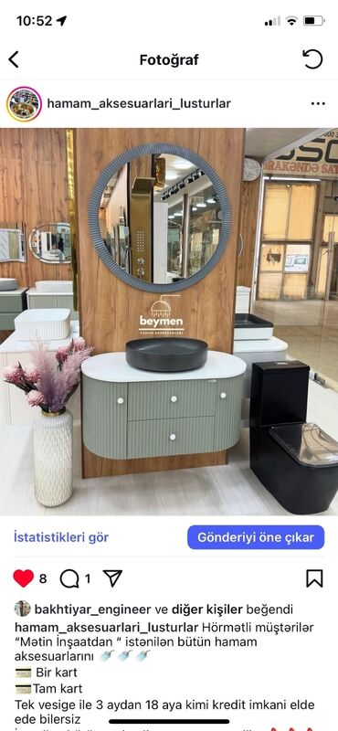 Moydadırlar: Hamam mebeli və lavabo dəstləri - Müasir dizayn: mərmər teksturalı -da lalafo.az — 98 Moydadırlar: Hamam mebeli və lavabo dəstləri - Müasir dizayn: mərmər teksturalı — 98