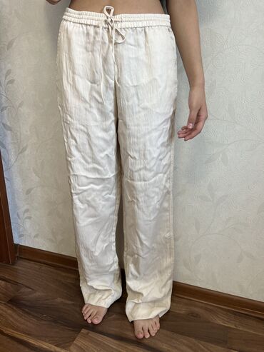 джинсовое платье zara: Джинсы и брюки, цвет - Бежевый, Новый