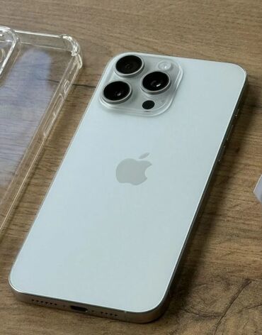 айфон кытайскый: IPhone 15 Pro Max, Б/у, 256 ГБ, White Titanium, 88 %