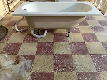 hamam xalçası: Akril vanna – klassik düzbucaqlı korpus, oval daxili kasa. Ölçü — 4