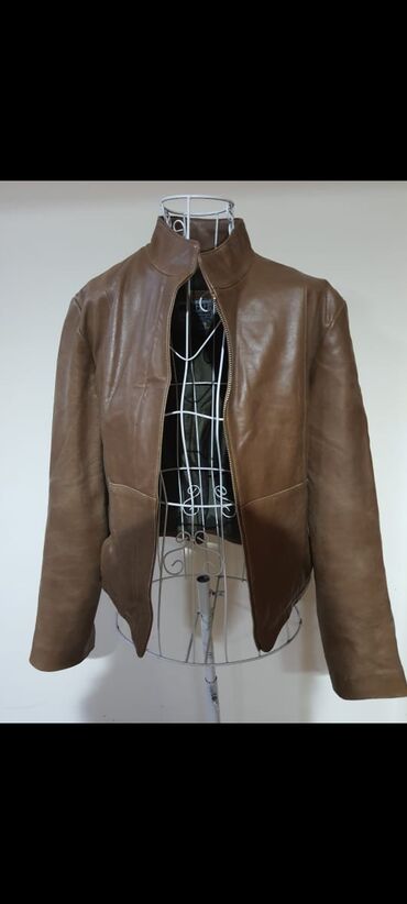 секонд хенд кожаные куртки: Кожаная куртка, Классическая модель, Натуральная кожа, M (EU 38)