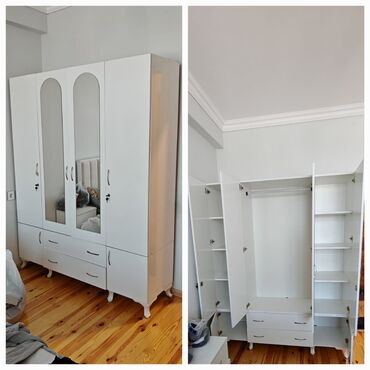 подвесные шкафы в спальню: Qarderob, paltar dolabı