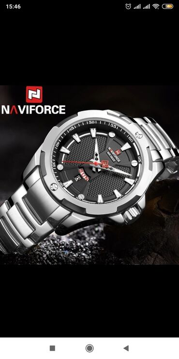 ayfon saatlari: Новый, Наручные часы, NaviForce, цвет - Серебристый