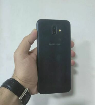 Samsung: Samsung Galaxy J6 Plus, 64 GB, rəng - Qara, Sensor, Barmaq izi, İki sim kartlı