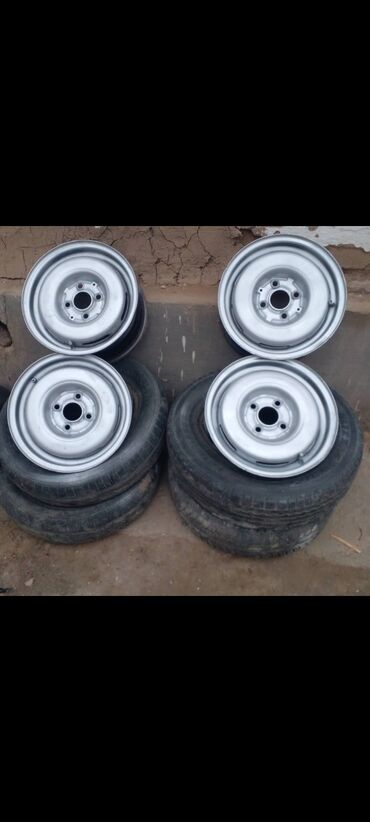 13 диски резиной: Темир Дисктер R 13 Комплект, тешиктери - 4, Жаңы