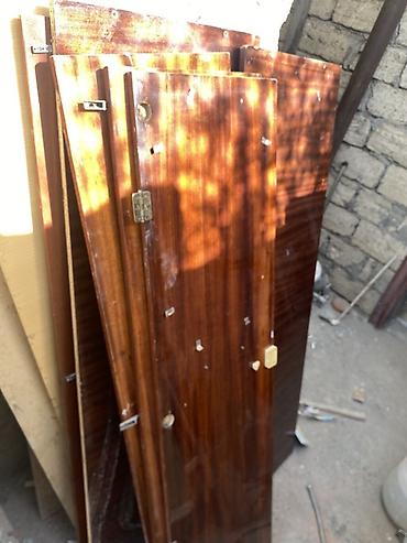 ikinci əl taxta: Taxta dolab qapıları və detallar - Material: laklı taxta/şpon (tünd — 2