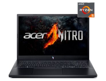компьютеры игравой: Ноутбук, Acer, 16 ГБ ОЭТ, AMD Ryzen 5, 15.6 ", Колдонулган, Оюндар үчүн, эс тутум SSD