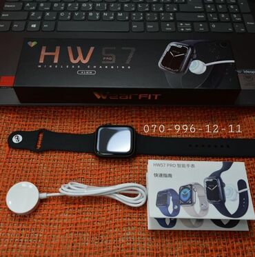 agilli saat: Ağıllı saat Hw57 pro Smart watch Yeni Apple Watch 7 Seriyasının tam