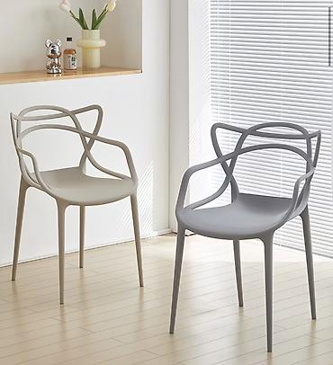 стульчик ikea: Пластиковый стул, Новый, Самовывоз, цвет - Серый — 1