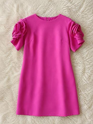 mini etek: Parlaq çəhrayı mini don - Model: qısa A-kəsim mini - Rəng: canlı — 1