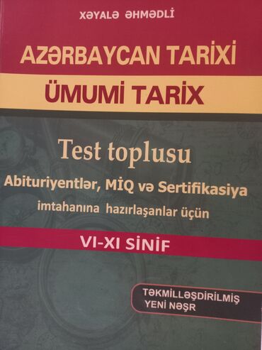 7 ci sinif riyaziyyat kitabi namazov: Xəyalə Əhmədli -Azərbaycan tarixi.Ümumi tarix test toplusu kitab