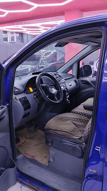 мерседес вита: Mercedes-Benz Vito фургон (синий), длинная база, 2-створчатые задние — 6