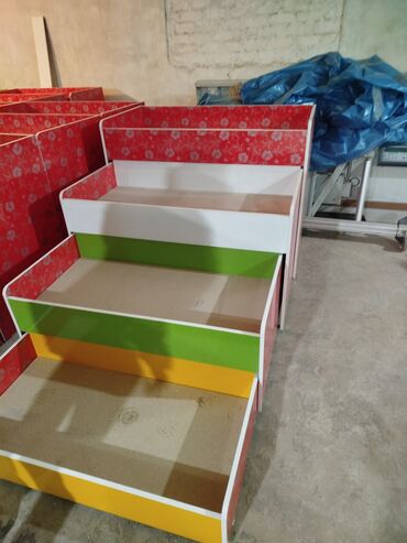 Парты: Парта, С полками, Детская, Металл, цвет - Желтый — 11