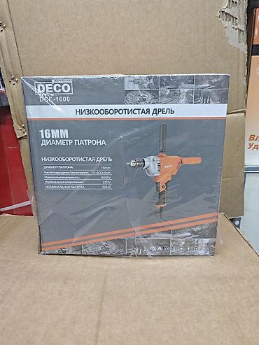 deco: Низкооборотистая дрель DECO DCE‑1600 Характеристики: - Диаметр — 2