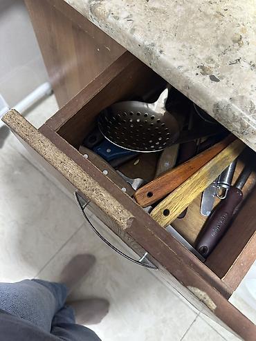 Кухонные шкафы: Кухонный шкаф, Б/у, Навесной, С мойкой, ЛДСП — 2