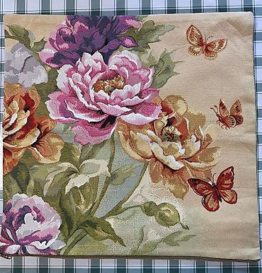 Наволочки: Декоративные наволочки с гобеленовым рисунком “цветы” - Формат — 15