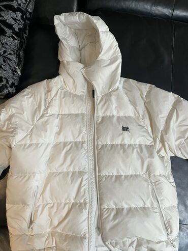 button куртка двухсторонняя: Пуховик, Короткая модель, Корея, Оверсайз, С капюшоном, L