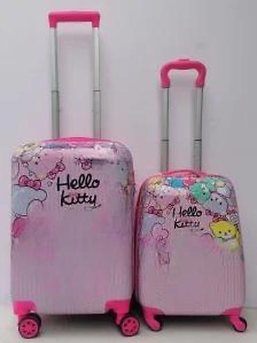 Putni koferi i torbe: Set kofera Hello Kitty – 2 kom - Dizajn: roze sa motivima Hello — 18