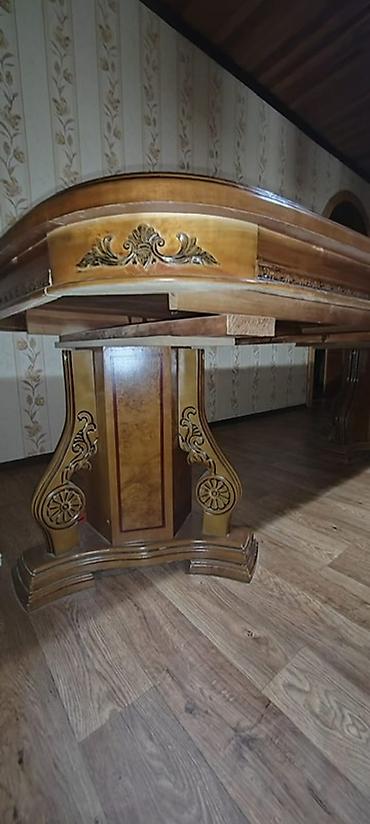 Столы и стулья для зала: Стол и стул для зала, Б/у, цвет - Коричневый — 10