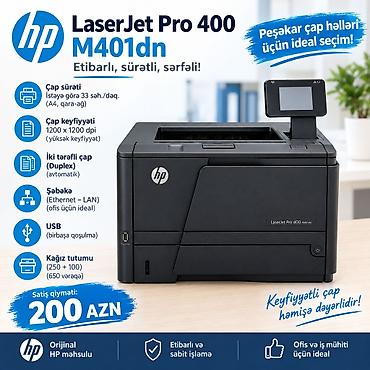 printer qiymeti: 🖨️ HP LaserJet Pro 400 M401dn — 200 AZN ✅ Sürətli, keyfiyyətli — 1