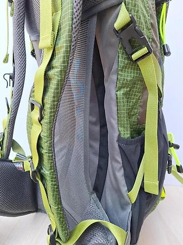 Sportske torbe i rančevi: Planinarski/trekking ranac Adventure 50L – maslinasto zeleni sa fluoro — 6