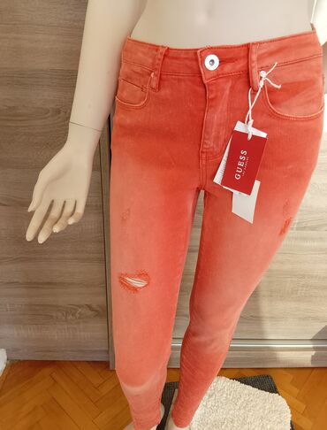 sarene siroke pantalone: 25, 30, Pamuk, Skinny