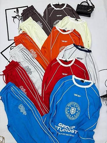 pull and: Мужской спортивный костюм, Все размеры, Новый, цвет - Красный, Платная доставка — 3