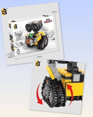 детский мобиль на кроватку: Конструктор “Mini Robot” (217 pcs) - Тематика: мини‑робот на