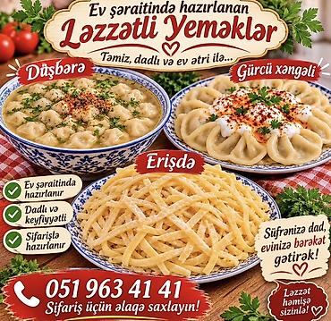 gurcu xengeli sifarisi: 🥟 EV DADINDA GÜRCÜ XƏNGƏLİ VƏ DÜŞBƏRƏ! 🥟 🍽️ Hər biri sevgi və səliqə — 1