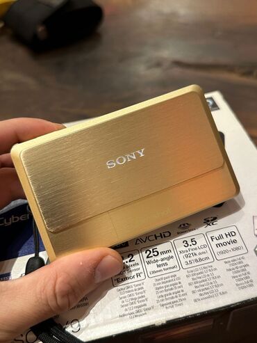 r6 qiymeti: Sony dsc tx9 gold üzərində qutusu,adapter və yaddaş kartı olacaq