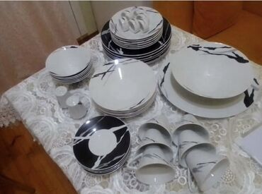 кофейный сервиз мадонна: Nahar dəsti, Keramika, 46 nəfərlik