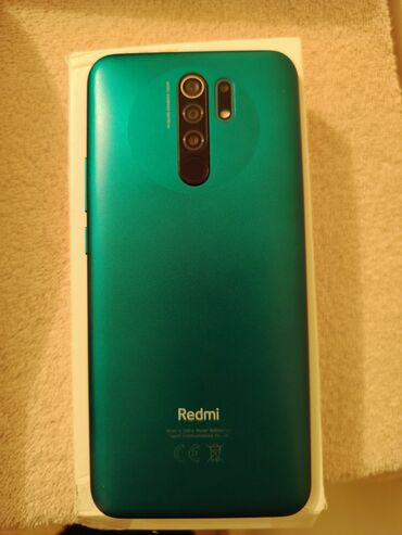 redmi 13 qiymet: Redmi 9, 64 GB, rəng - Yaşıl, Barmaq izi