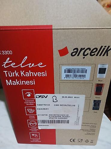 avto magnitafon: Arçelik Telve Türk Qəhvəsi Maşını – model K 3300 (rəng: ağ) — 3