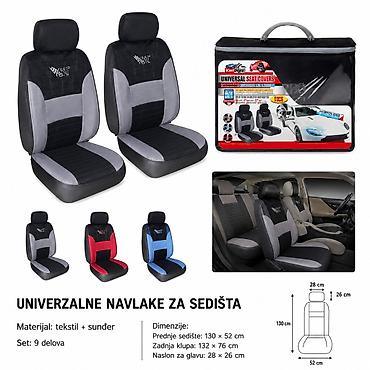KMT Presvlaka za auto sedište – set za 2 prednja sedišta, sportski