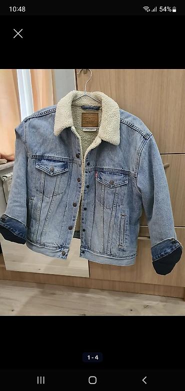 tech flees: Джинсовая куртка Levi’s Premium Sherpa Trucker почти новая, оригинал — 1