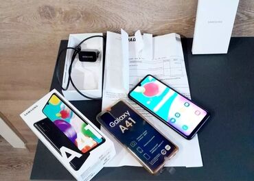 Планшеты: Samsung Galaxy A41, Б/у, 128 ГБ, цвет - Синий, 2 SIM