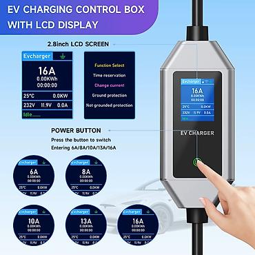 changan adapteri: AFYEEV 3.5kw GB/T avtomobil şarj cihazı Ağıllı Wi-Fi tətbiqi Daxili — 8