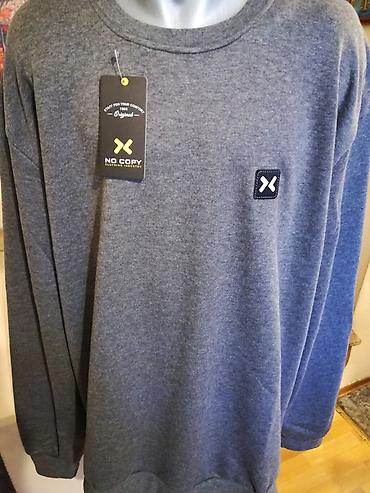nike tek flis: Veliki muski pamucni duks No Copy u broju 6XL Sivi. Veliki model — 4